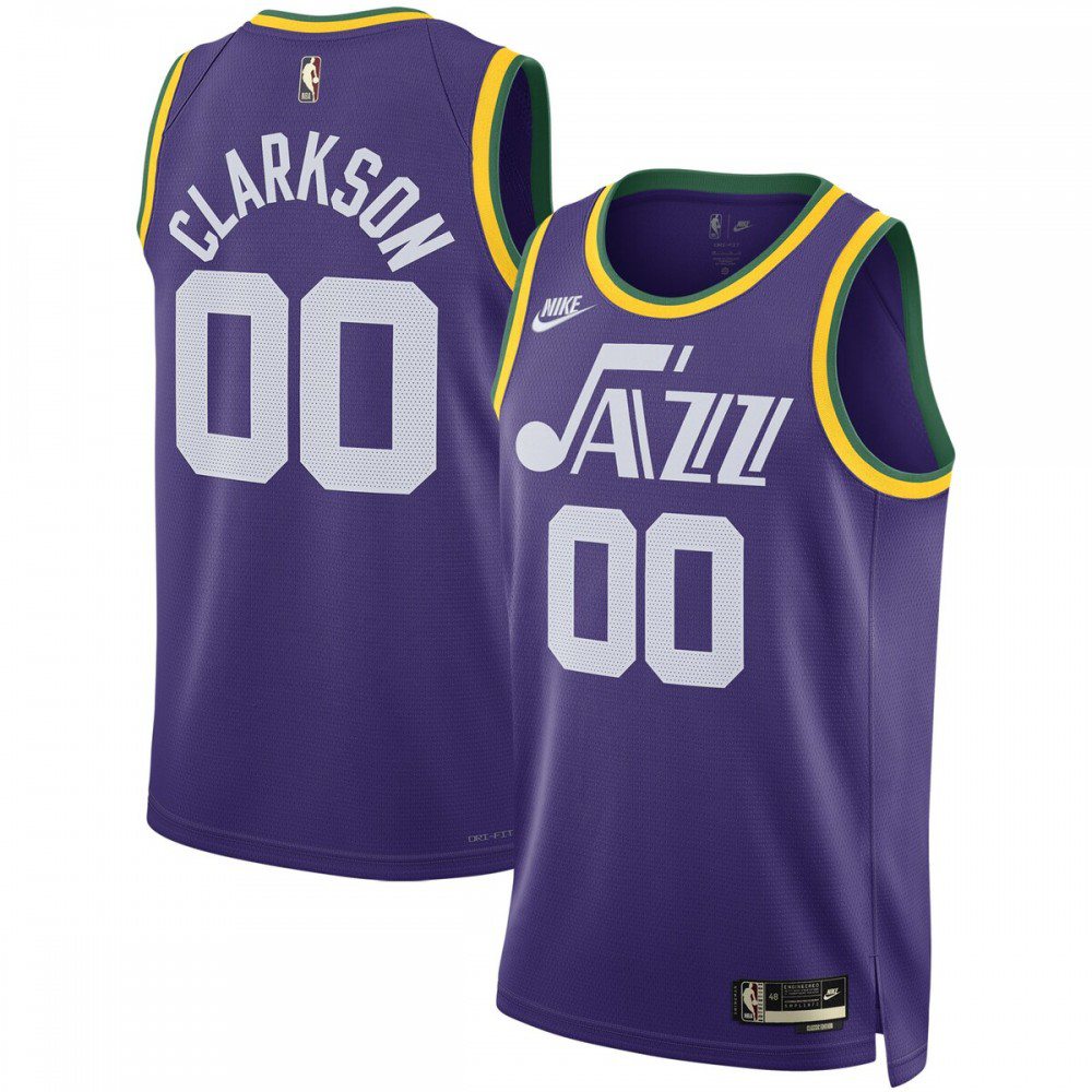 Jordan Clarkson Utah Jazz Unisex Swingman Replica Jersey - Classic Edition - Purple-Pro Kit Vault | Brand New 26/27 Sports Jerseys